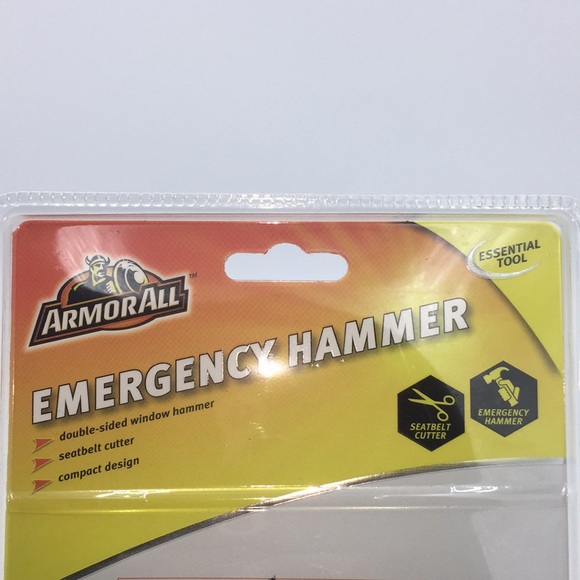 Armor All Emergency Window Hammer Glass Breaker Seat Belt Cutter Auto Safety New - Picture 8 of 14